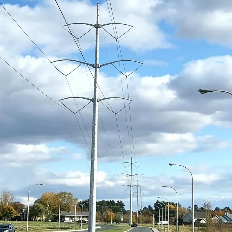 Hochspannungsrohrturm aus verzinktem Stahl